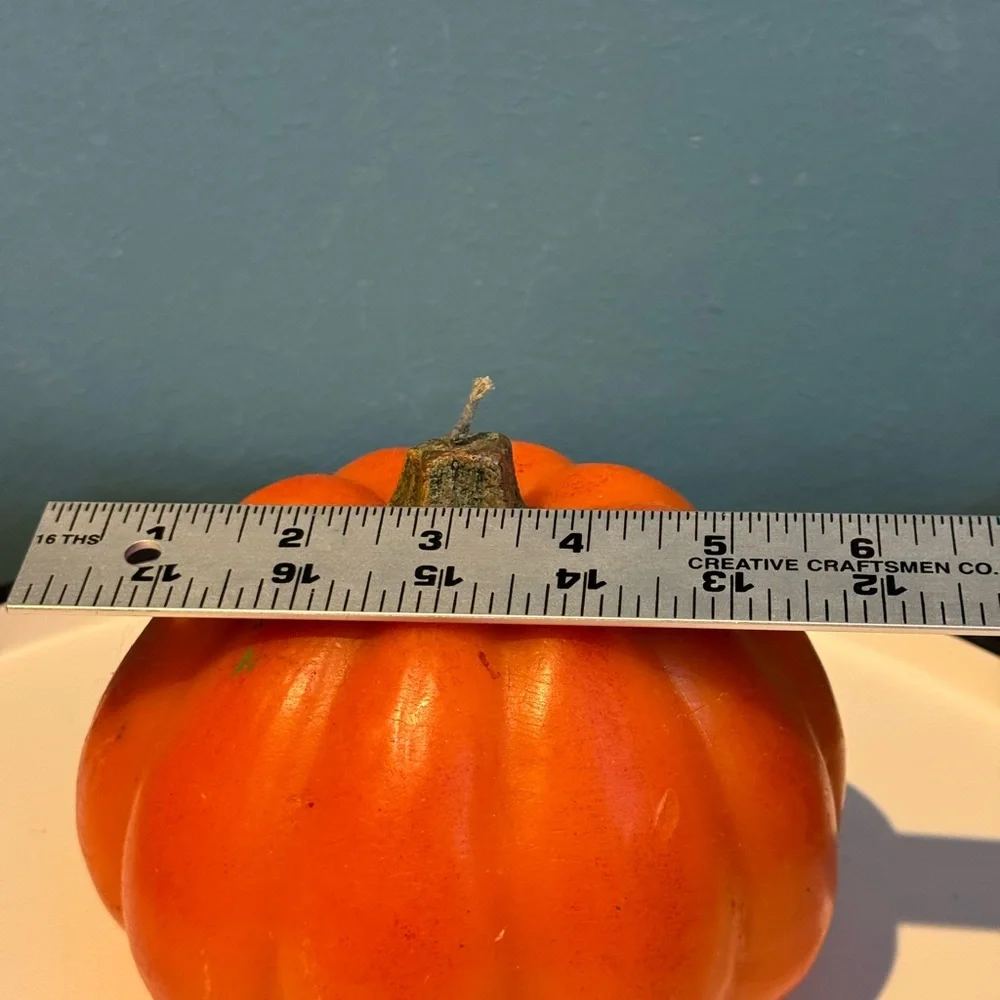 Pottery Barn Decorative Orange Pumpkin Candle